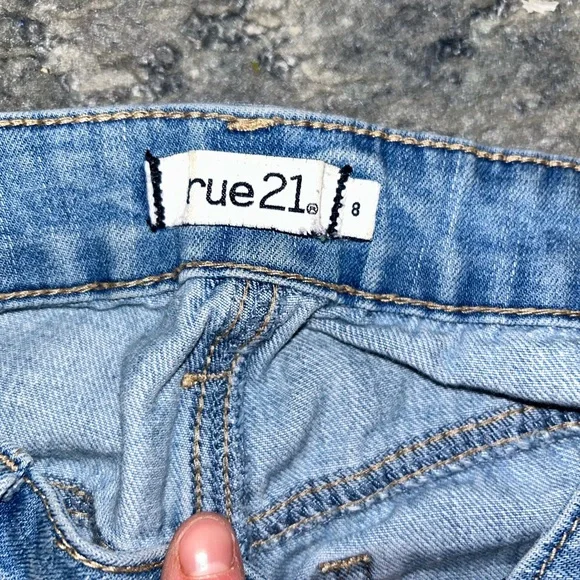 Rue21 Light Blue Distressed Boyfriend Jeans - Picture 2 of 2